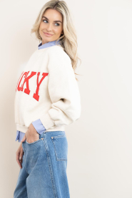 by-bar |  Soft sweater with logo text | natural | Picture 6