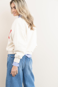 by-bar |  Soft sweater with logo text | natural | Picture 7