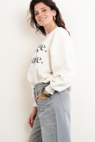 by-bar |  Sweater with text Malyn | natural | Picture 7