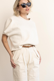 by-bar |  Cropped sweater Suki | natural | Picture 7