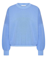 by-bar |  Washed soft sweater Malyn | blue | Picture 1