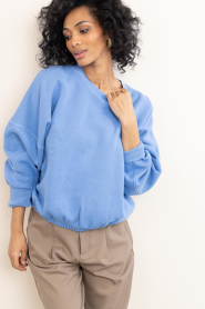 by-bar |  Washed soft sweater Malyn | blue | Picture 5