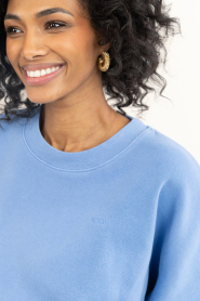 by-bar |  Washed soft sweater Malyn | blue | Picture 6