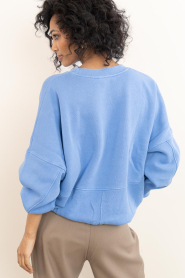 by-bar |  Washed soft sweater Malyn | blue | Picture 8
