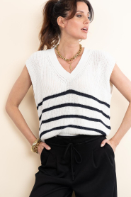 by-bar |  Striped spencer Lune | natural | Picture 5