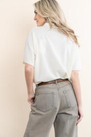 by-bar |  Soft sweater with V-neck Stormi | natural | Picture 9