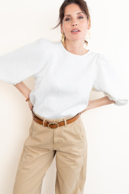 by-bar :  Jacquard top Jet | natural - img2