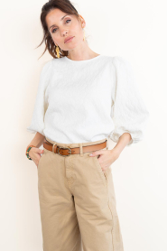 by-bar :  Jacquard top Jet | natural - img4