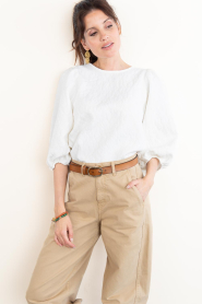 by-bar :  Jacquard top Jet | natural - img5