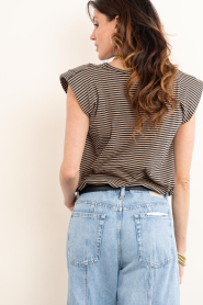 by-bar :  Striped sleeveless top Nilou | blue - img8