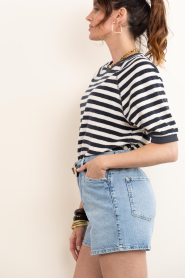 by-bar :  Striped terry top Neva | black  - img6