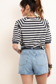 by-bar :  Striped terry top Neva | black  - img7