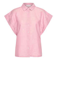 by-bar |  Linen blend blouse Pixie | pink | Picture 1