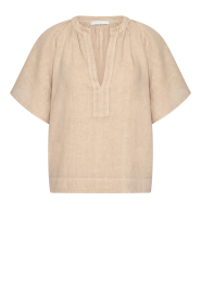 by-bar |  Linen top Vina | beige | Picture 1