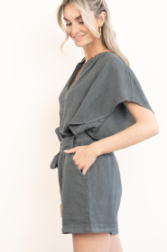 by-bar |  Linen top Vina | black | Picture 8