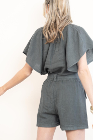 by-bar |  Linen top Vina | black | Picture 9