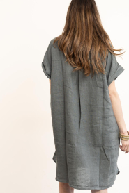 by-bar |  Linen dress Hella | black | Picture 7
