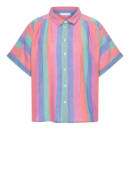 by-bar |  Cotton striped blouse Sunny | multi | Picture 1