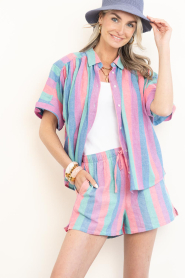 by-bar |  Cotton striped blouse Sunny | multi | Picture 2