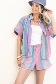 by-bar |  Cotton striped blouse Sunny | multi | Picture 4