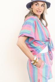 by-bar |  Cotton striped blouse Sunny | multi | Picture 5