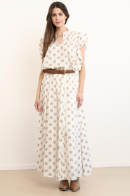 by-bar |  Maxi skirt with embroidery Ruby | natural | Picture 4