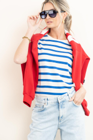 by-bar |  Striped T-shirt Tobi | blue | Picture 2