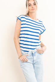 by-bar |  Striped T-shirt Tobi | blue | Picture 5