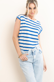 by-bar |  Striped T-shirt Tobi | blue | Picture 6