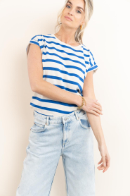 by-bar |  Striped T-shirt Tobi | blue | Picture 8
