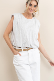 by-bar :  Sleeveless top Nilou | grey - img2