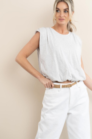 by-bar :  Sleeveless top Nilou | grey - img4