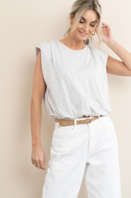 by-bar :  Sleeveless top Nilou | grey - img5