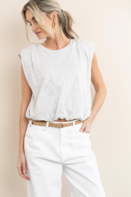 by-bar :  Sleeveless top Nilou | grey - img6