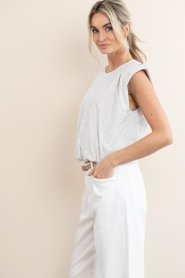 by-bar :  Sleeveless top Nilou | grey - img7