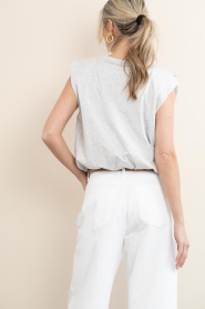 by-bar :  Sleeveless top Nilou | grey - img8