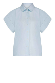 by-bar |  Poplin blouse Pixie | blue | Picture 1