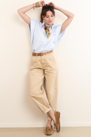 by-bar |  Poplin blouse Pixie | blue | Picture 4