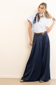 by-bar |  Poplin blouse Pixie | blue | Picture 3