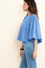 by-bar |  Top with embroidery  Davin | blue | Picture 7