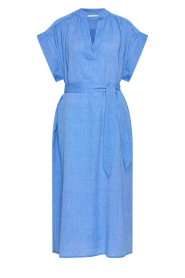 by-bar |  Cotton midi dress Bodin | blue | Picture 1