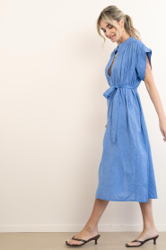 by-bar |  Cotton midi dress Bodin | blue | Picture 8