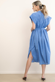 by-bar |  Cotton midi dress Bodin | blue | Picture 9
