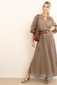 by-bar |  Blouse with print Becky | brown | Picture 3