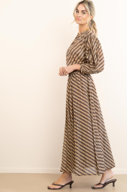 by-bar |  Maxi skirt with print Ruby | brown | Picture 6