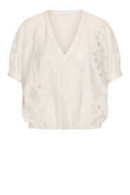 by-bar |  Jacquard top Mabel | natural | Picture 1