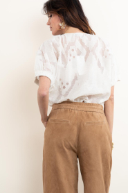 by-bar |  Jacquard top Mabel | natural | Picture 8