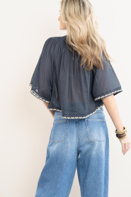 by-bar |  Top with embroidery Emmi | black | Picture 9