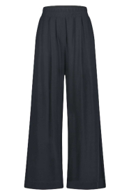 by-bar |  Viscose wide leg trousers Benji | dark blue | Picture 1
