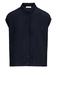 by-bar |  Viscose blouse Kiek | dark blue | Picture 1